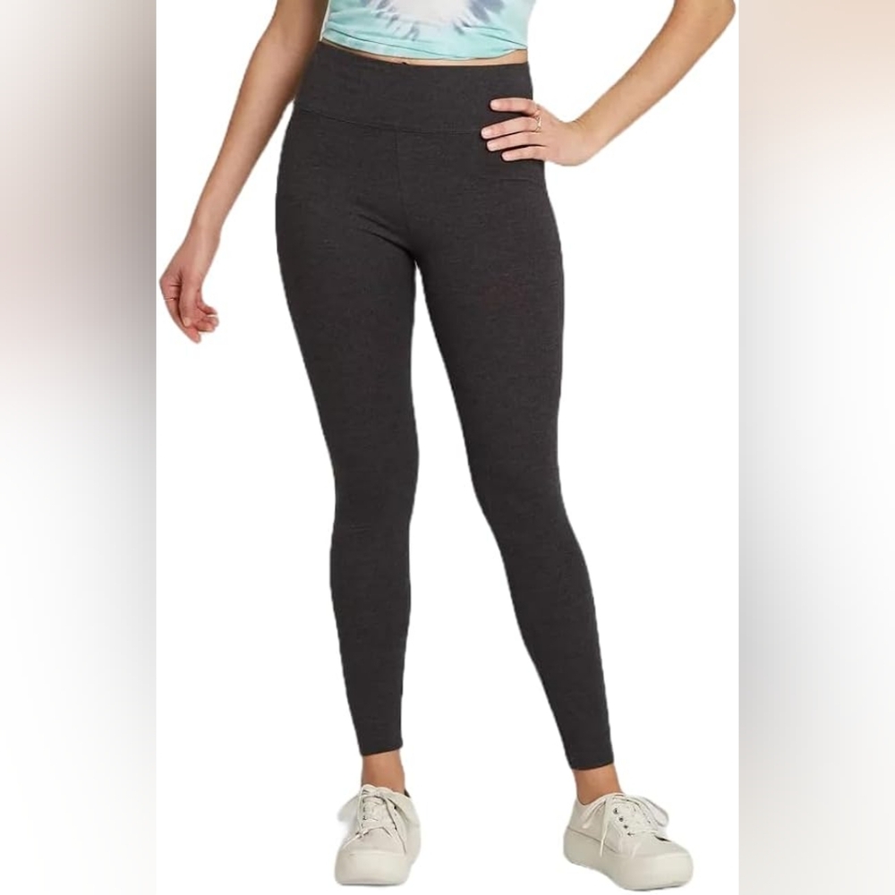 Wild Fable Women's NWT High-Rise Charcoal Gray Classic 7/8 Leggings Size XXS